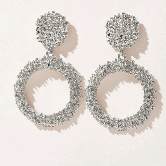 Silver Elegant Drop Earrings - Picture 4 of 7